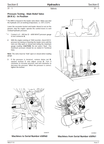 JCB 2CX 2DX 210 212 Backhoe Loader Service Manual - Image 9