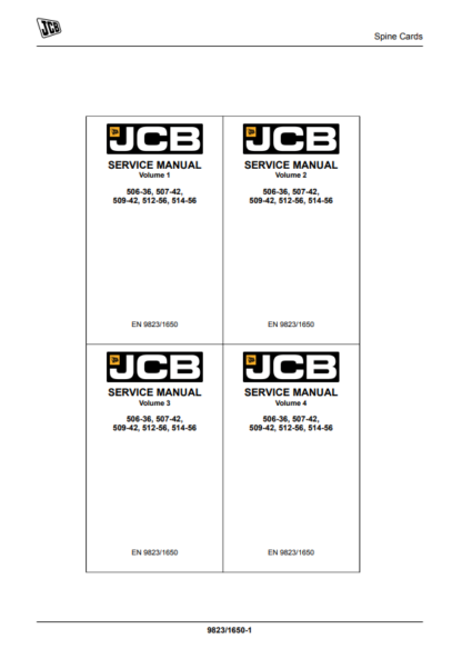 JCB 506-36 507-42 509-42 512-56 514-56 Telehandler Service Manual - Image 3