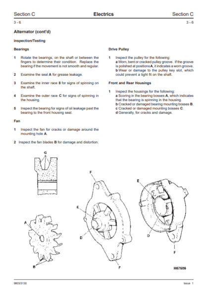 JCB 801.4 801.5 801.6 Mini Excavator Service Manual - Image 7