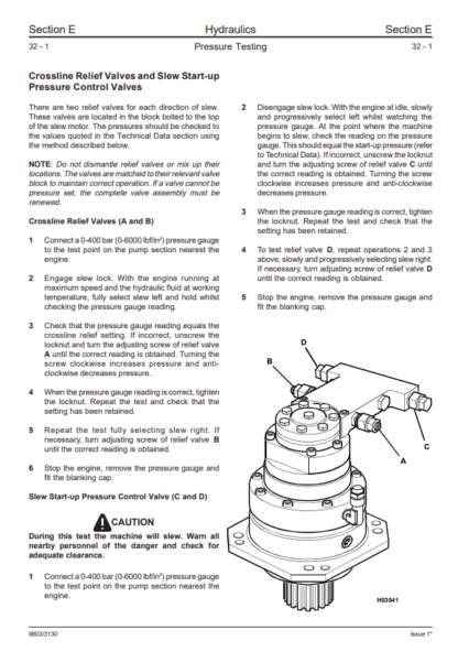 JCB 801.4 801.5 801.6 Mini Excavator Service Manual - Image 4