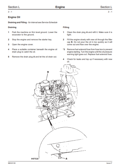 JCB 801.4 801.5 801.6 Mini Excavator Service Manual - Image 5