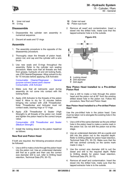 JCB 1CX 1CXT Backhoe Loader Service Manual - Image 10