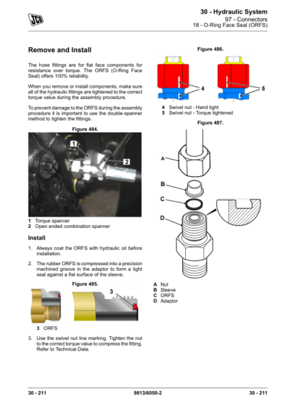 JCB 1CX 1CXT Backhoe Loader Service Manual - Image 11