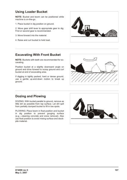 BELL TLB 315SJ Backhoe Loader Operator Manual - Image 11