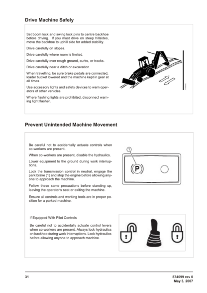 BELL TLB 315SJ Backhoe Loader Operator Manual - Image 13