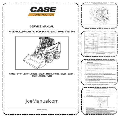 CASE SR220 Skidsteer Service Manual