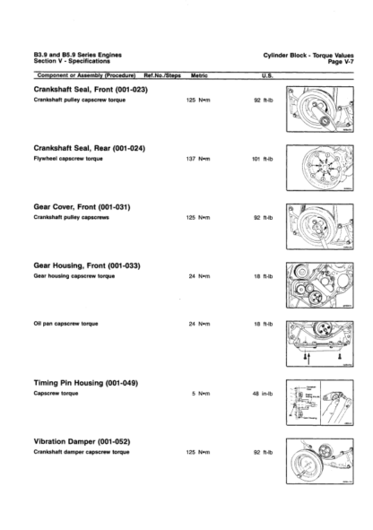 Cummins B3.9 and B5.9 Engine Repair Manual - Image 10