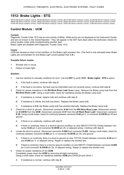CASE SR220 Skidsteer Service Manual - Image 13