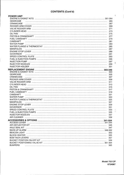 Bobcat 753 Skidsteer Parts Manual - Image 2