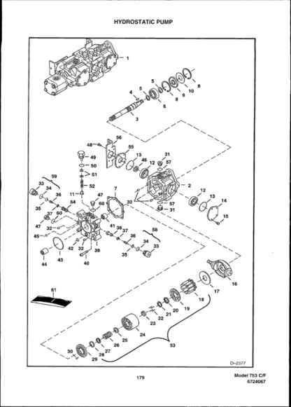 Bobcat 753 Skidsteer Parts Manual - Image 8