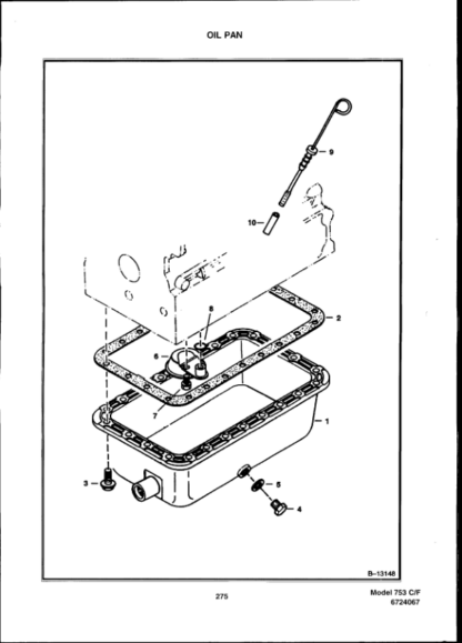 Bobcat 753 Skidsteer Parts Manual - Image 9