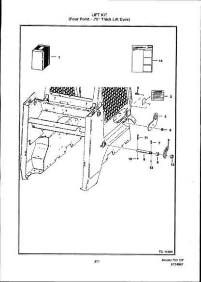 Bobcat 753 Skidsteer Parts Manual - Image 13