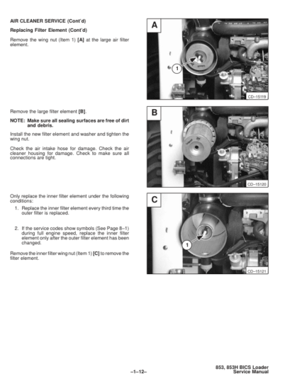 Bobcat 853 Skidsteer Service Manual - Image 7