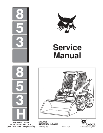 Bobcat 853 Skidsteer Service Manual - Image 2