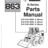 Bobcat 863 Skidsteer Parts Manual - Image 2