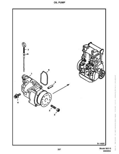 Bobcat 863 Skidsteer Parts Manual - Image 8