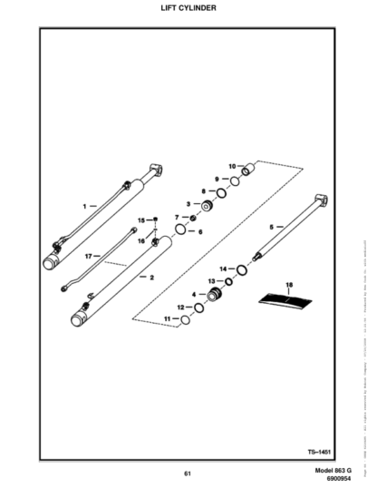 Bobcat 863 Skidsteer Parts Manual - Image 12