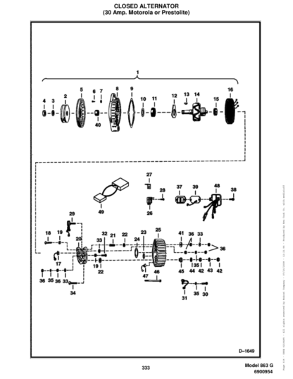 Bobcat 863 Skidsteer Parts Manual - Image 10