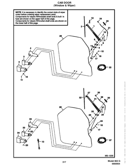 Bobcat 863 Skidsteer Parts Manual - Image 9