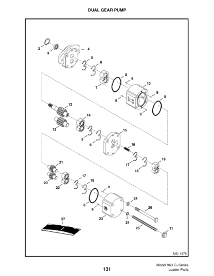 Bobcat 963 Skidsteer Parts Manual - Image 7