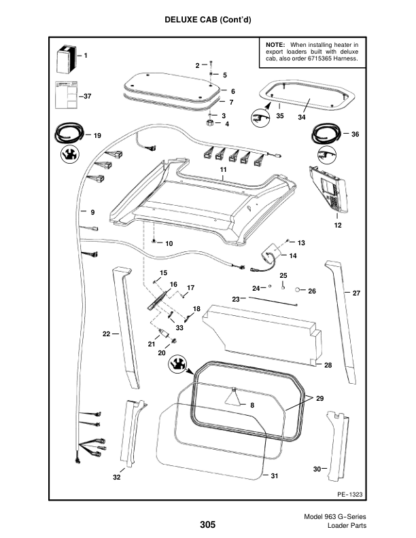 Bobcat 963 Skidsteer Parts Manual - Image 13