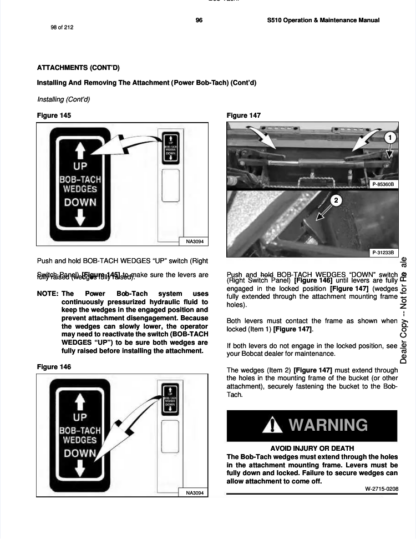 Bobcat S510 Skisteer Operation and Maintenance Manual - Image 11