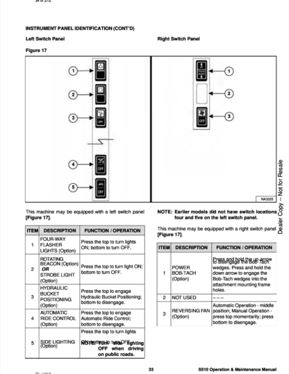 Bobcat S510 Skisteer Operation and Maintenance Manual - Image 6