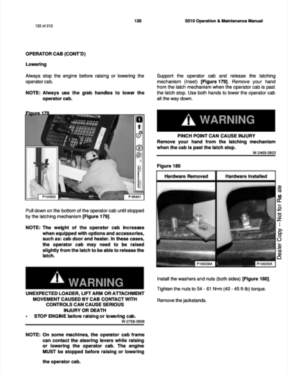 Bobcat S510 Skisteer Operation and Maintenance Manual - Image 4