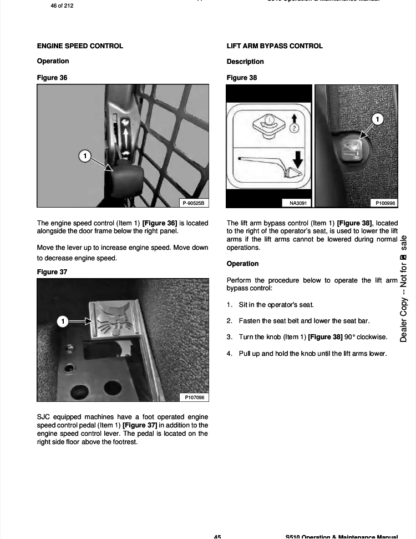 Bobcat S510 Skisteer Operation and Maintenance Manual - Image 7