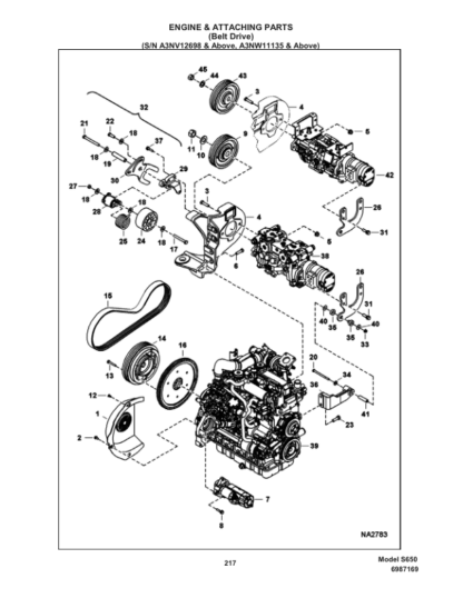 Bobcat S650 Skidsteer Parts Manual - Image 7