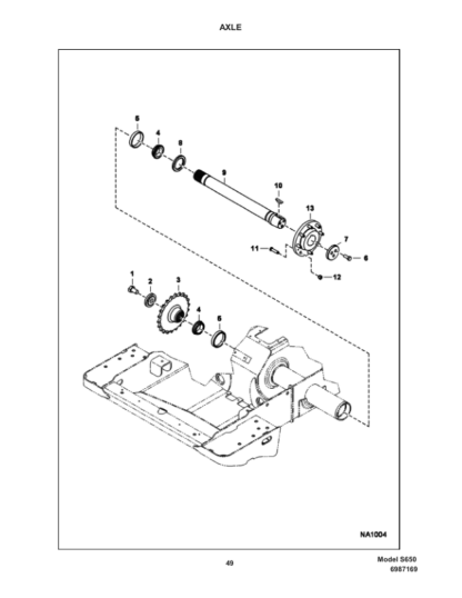 Bobcat S650 Skidsteer Parts Manual - Image 13