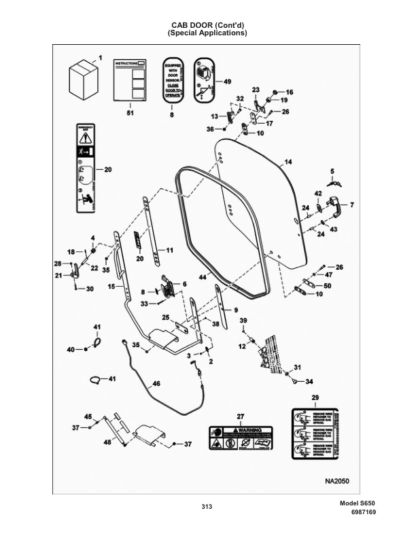 Bobcat S650 Skidsteer Parts Manual - Image 10