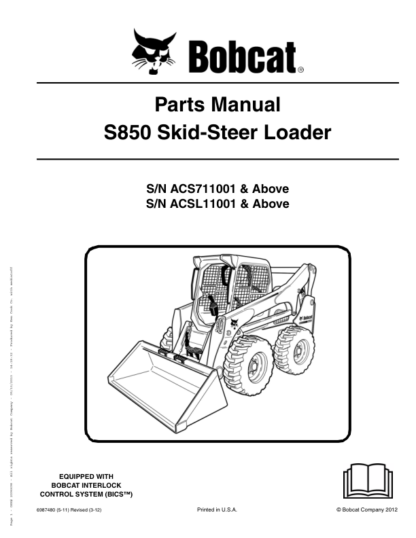 Bobcat S850 Skidsteer Parts Manual - Image 15