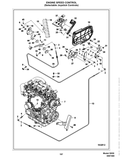 Bobcat S850 Skidsteer Parts Manual - Image 8