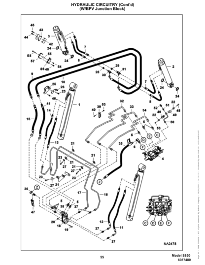 Bobcat S850 Skidsteer Parts Manual - Image 14