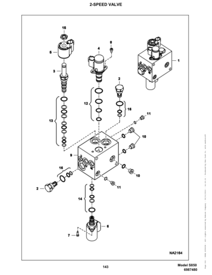 Bobcat S850 Skidsteer Parts Manual - Image 5