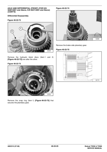 Bobcat T2556 T2566 Telehandler Service Manual - Image 12