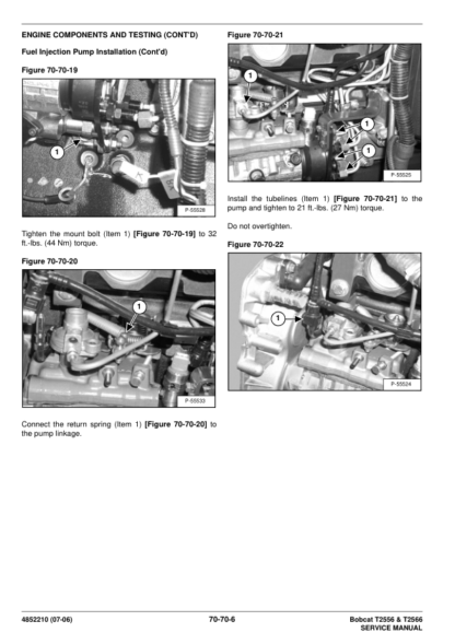 Bobcat T2556 T2566 Telehandler Service Manual - Image 14