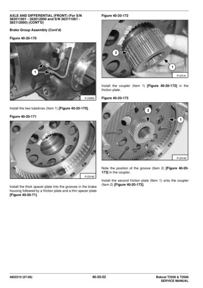 Bobcat T2556 T2566 Telehandler Service Manual - Image 10