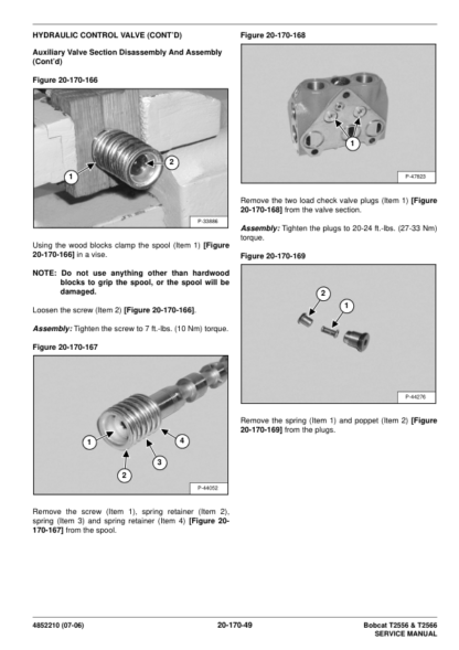 Bobcat T2556 T2566 Telehandler Service Manual - Image 7