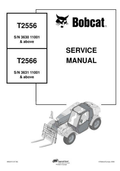 Bobcat T2556 T2566 Telehandler Service Manual - Image 15