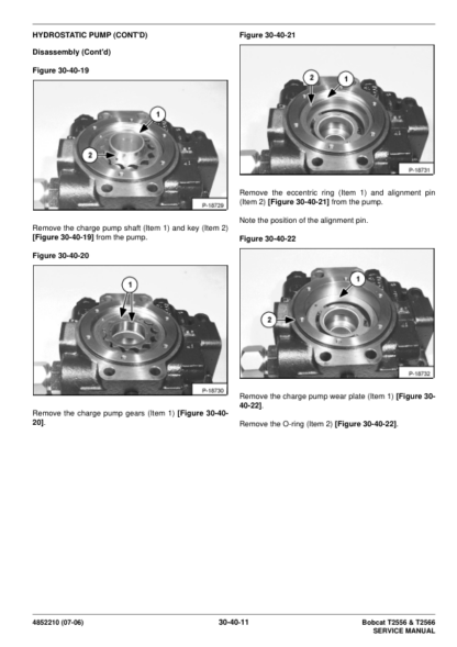 Bobcat T2556 T2566 Telehandler Service Manual - Image 8