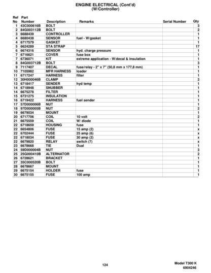 Bobcat T300 Parts Manual - Image 5