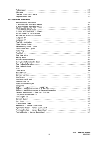 Bobcat T3571 L Telehandler Parts Manual - Image 6