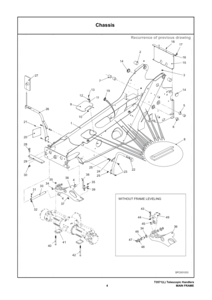 Bobcat T3571 L Telehandler Parts Manual - Image 2