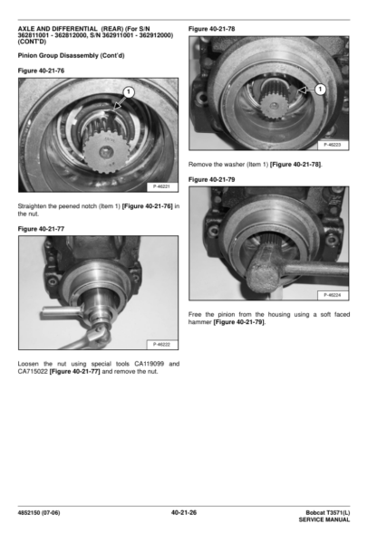 Bobcat T3571 Telehandler Service Manual - Image 8