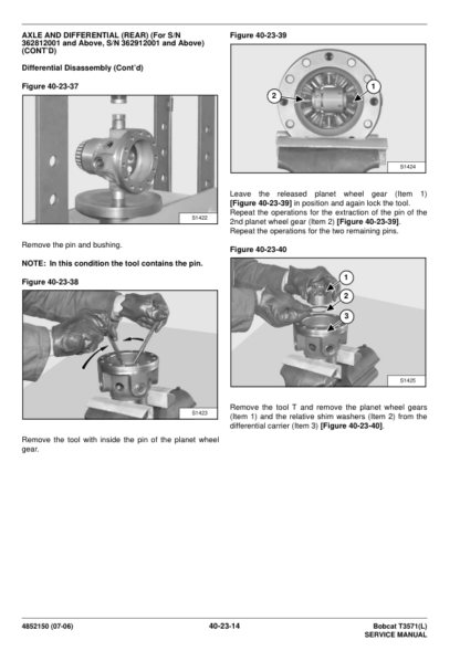 Bobcat T3571 Telehandler Service Manual - Image 9