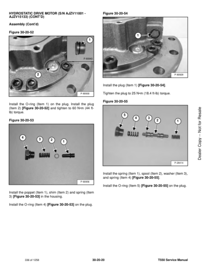 Bobcat T550 Skidsteer Service Manual - Image 7