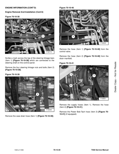 Bobcat T550 Skidsteer Service Manual - Image 3