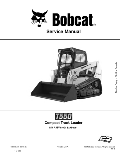 Bobcat T550 Skidsteer Service Manual - Image 15